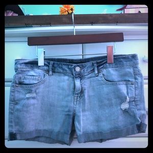Aeropostale Denim Ripped Shorts